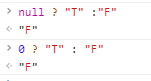 js中的null和0